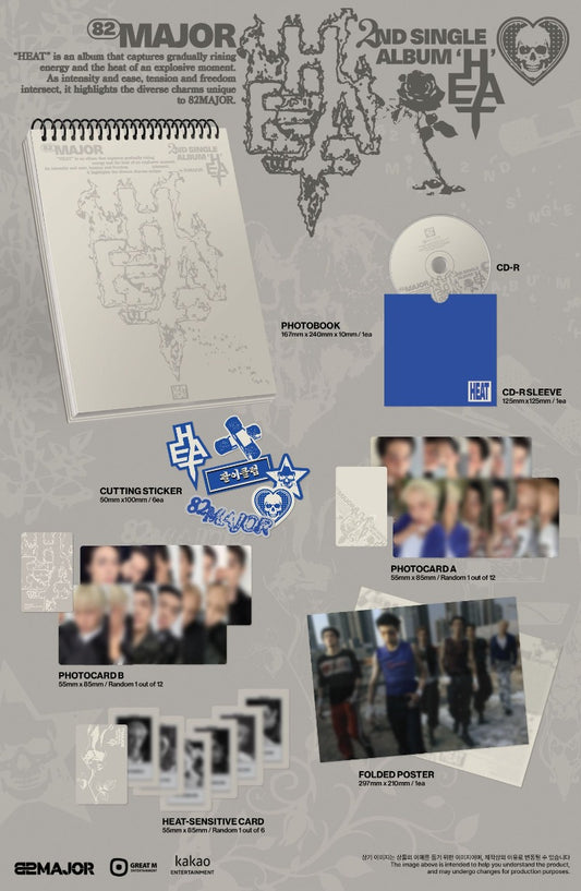 PRE-ORDER: 82MAJOR 2nd Single Album - HEAT (Photobook Ver.)