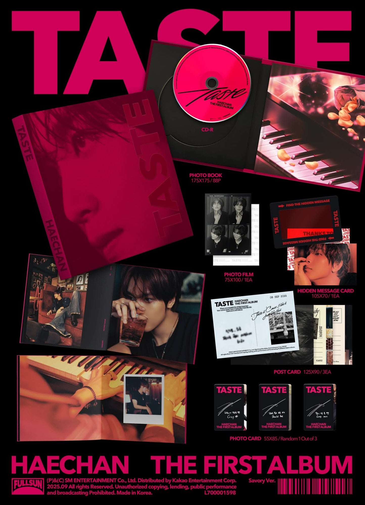 HAECHAN (NCT) 1st Album – TASTE (Savory Ver.)