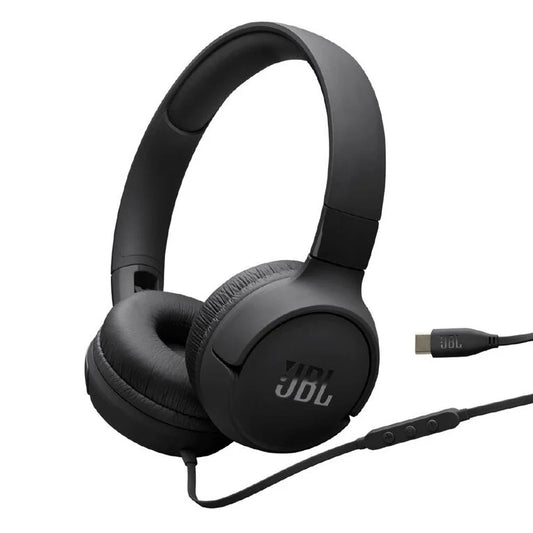 JBL - Tune 520C Wired USB-C On-ear Headphones (Black) (RRP $65.95)