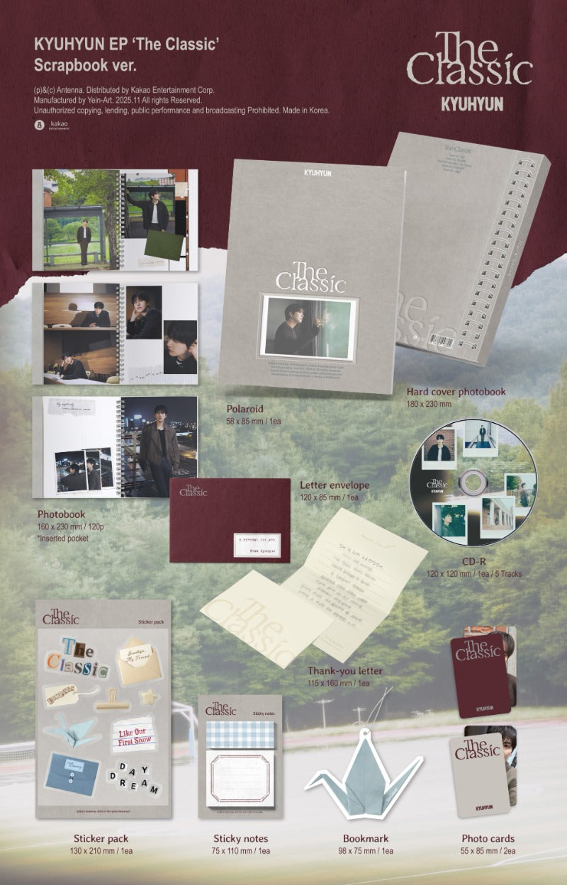 KYUHYUN (Super Junior) EP - The Classic (Scrapbook Ver.)