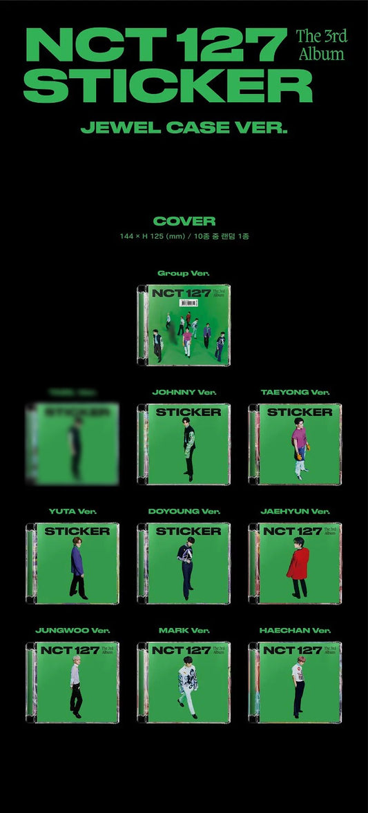 NCT 127 Album Vol. 3 - Sticker (Jewel Case Ver.)