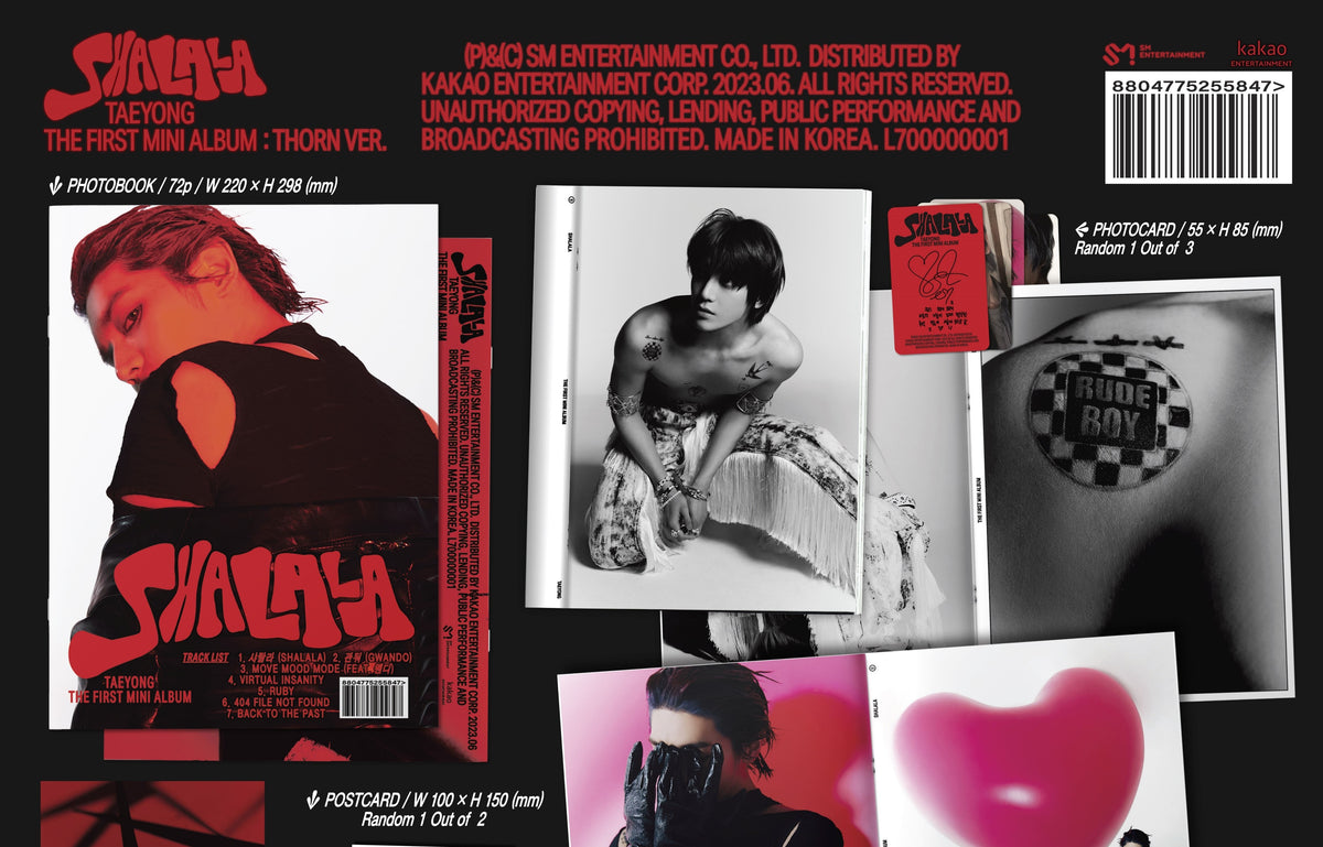 TAEYONG MINI Album Vol. 1 - SHALALA (Thorn Ver.)