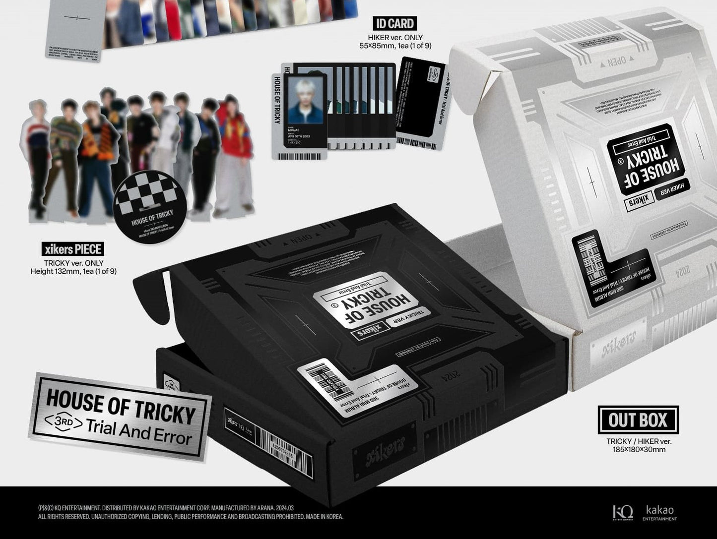 xikers Mini Album Vol. 3 – HOUSE OF TRICKY : Trial And Error (Random)