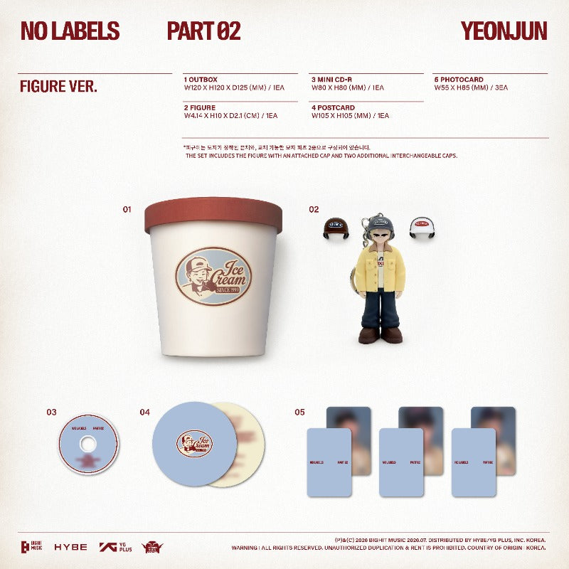 PRE-ORDER: YEONJUN 2nd Mini Album - NO LABELS: PART 02 (Figure Ver.)