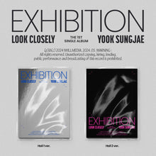 Load image into Gallery viewer, YOOK SUNG JAE THE 1ST SINGLE ALBUM – EXHIBITION Look Closely (Random)