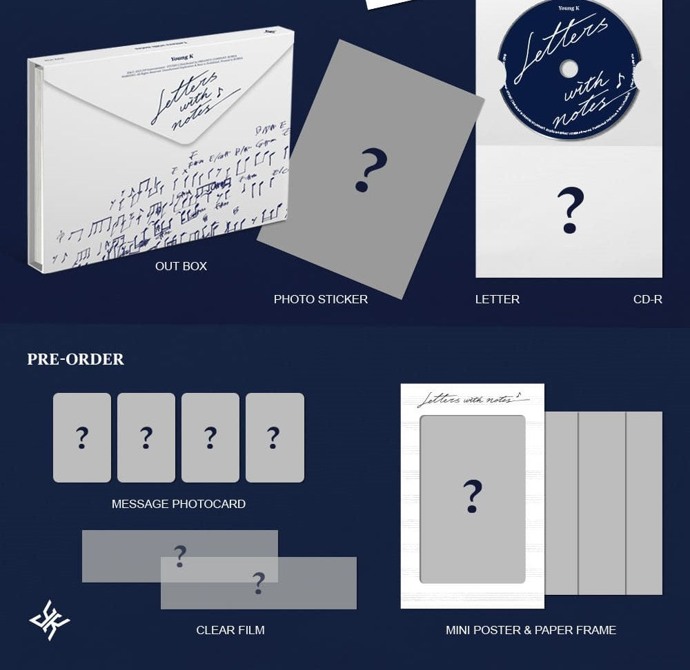 Young K (Day6) – Letters with notes