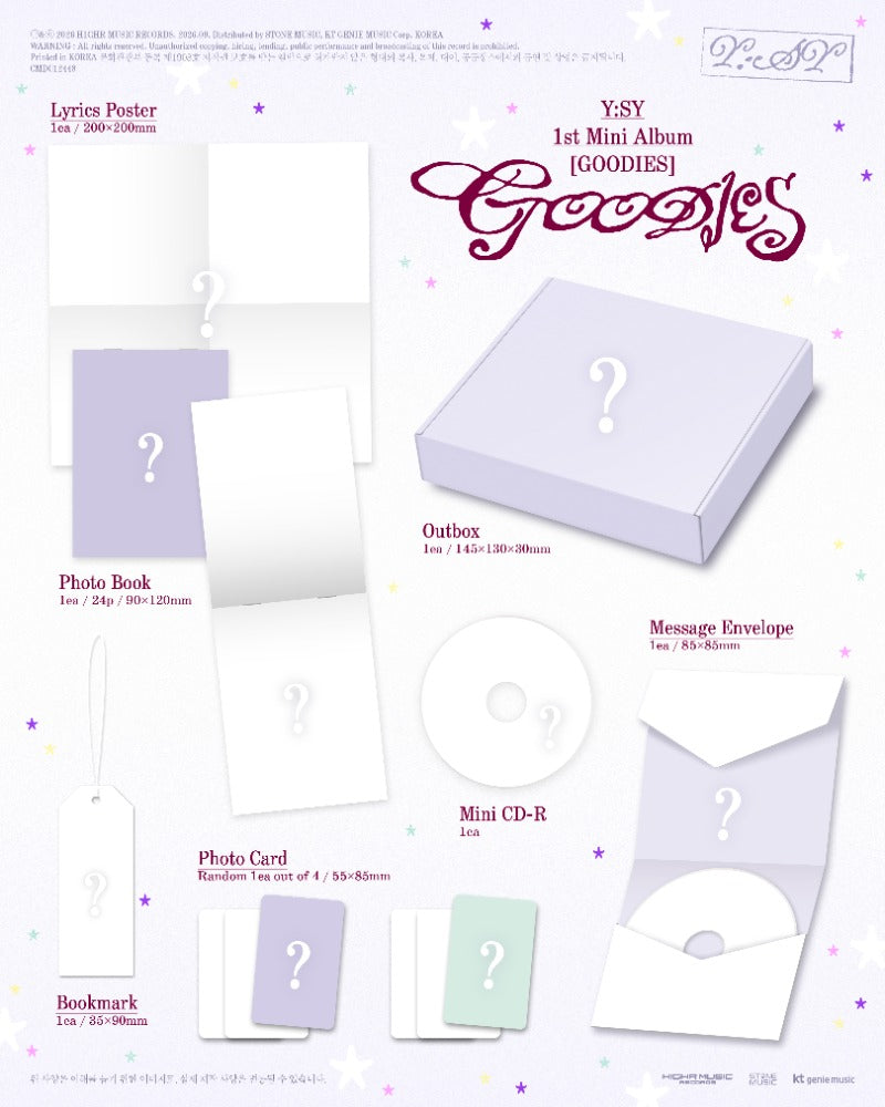 PRE-ORDER: Y:SY 1st Mini Album - GOODIES