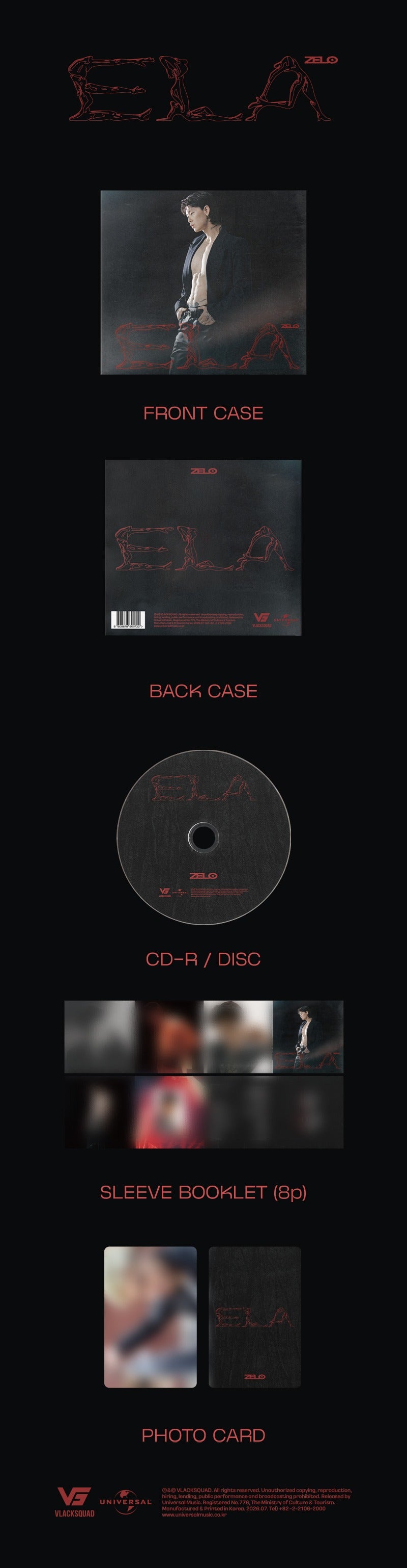 PRE-ORDER: ZELO (B.A.P) Single Album - ELA