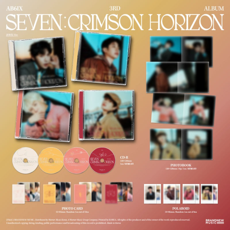 AB6IX 3rd Album - SEVEN : CRIMSON HORIZON (Jewel Ver.) (Random)