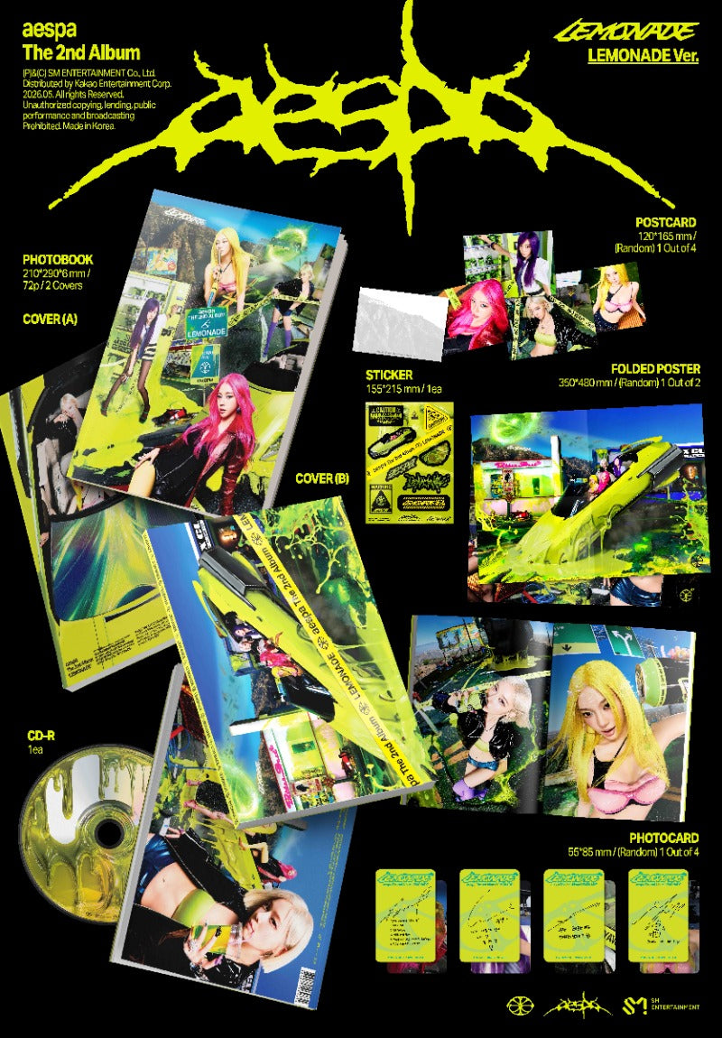 aespa The 2nd Album - LEMONADE (LEMONADE Ver.) (Random)