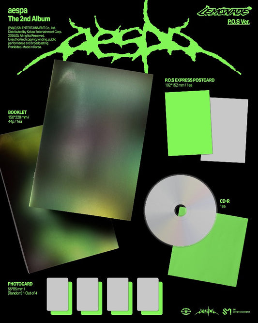 PRE-ORDER: aespa The 2nd Album - LEMONADE (P.O.S Ver.)