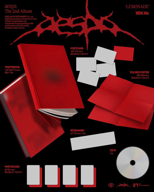 PRE-ORDER: aespa The 2nd Album - LEMONADE (WDA Ver.)