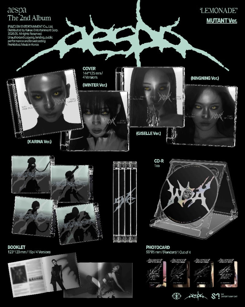 aespa The 2nd Album - LEMONADE (MUTANT Ver.) (Random)