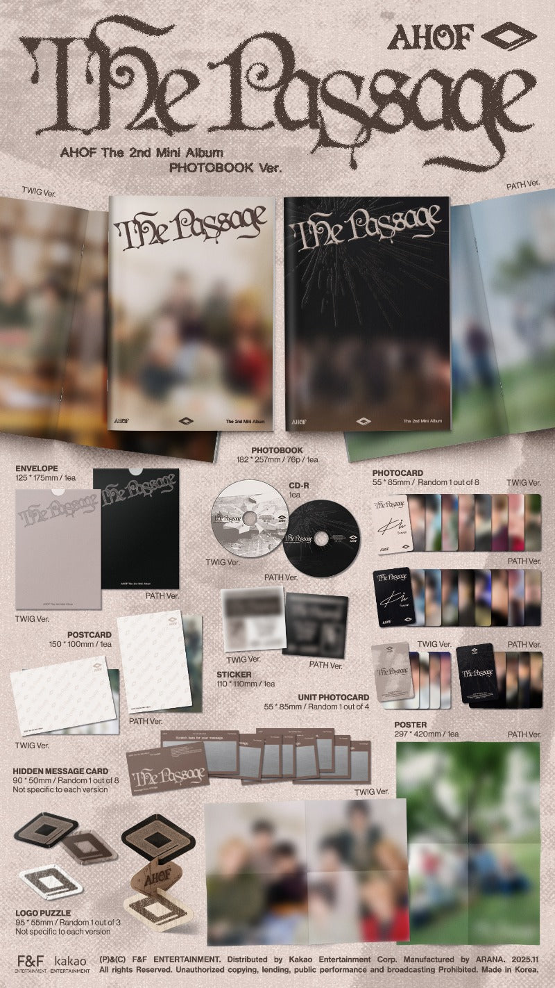 AHOF The 2nd Mini Album - The Passage (Photobook Ver.) (Random)