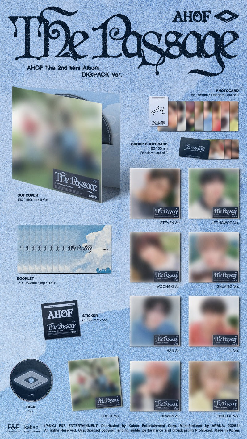 AHOF The 2nd Mini Album - The Passage (Digipack Ver.) (Random)