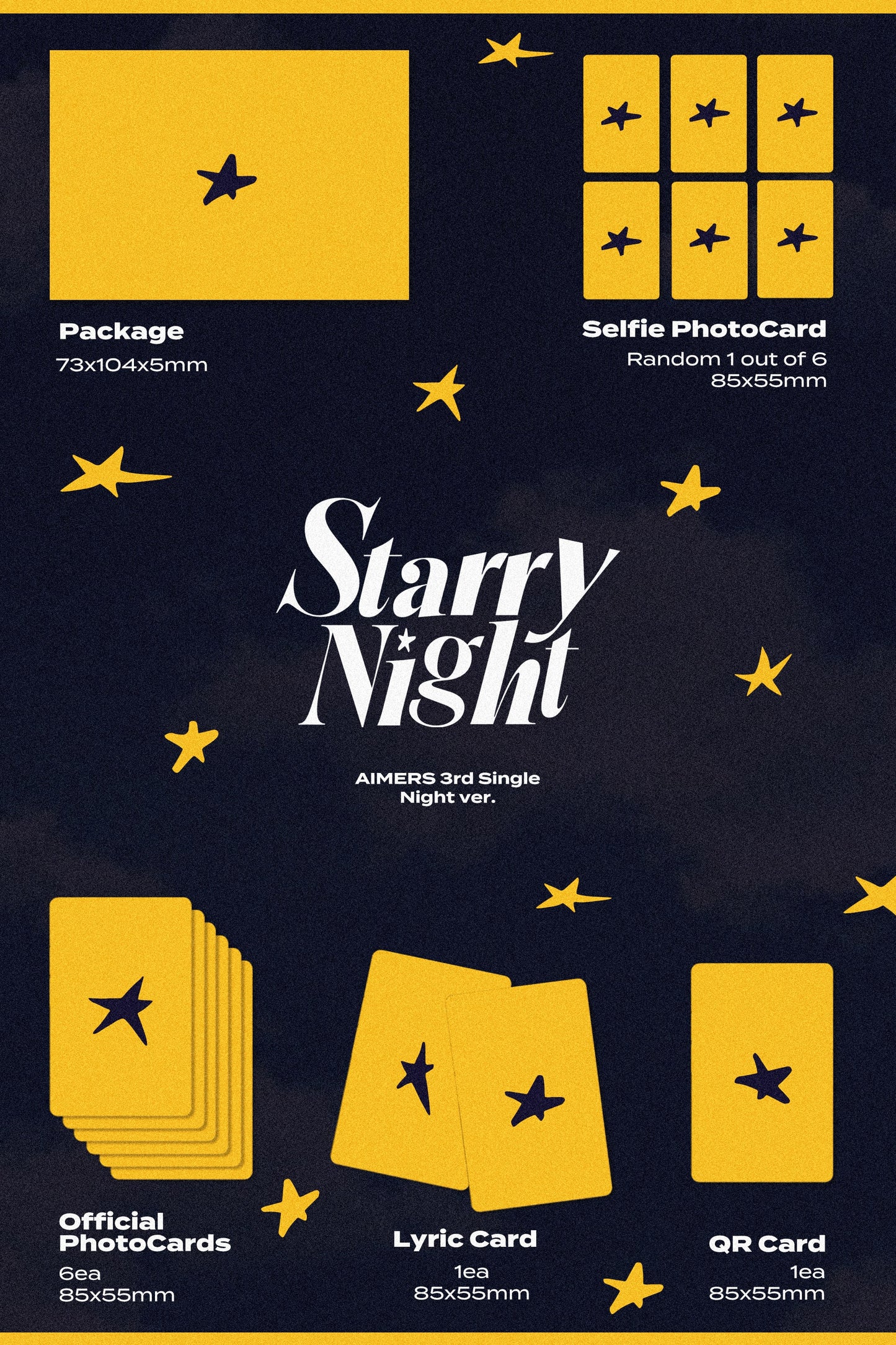AIMERS 3rd Single Album – Starry Night (Random)
