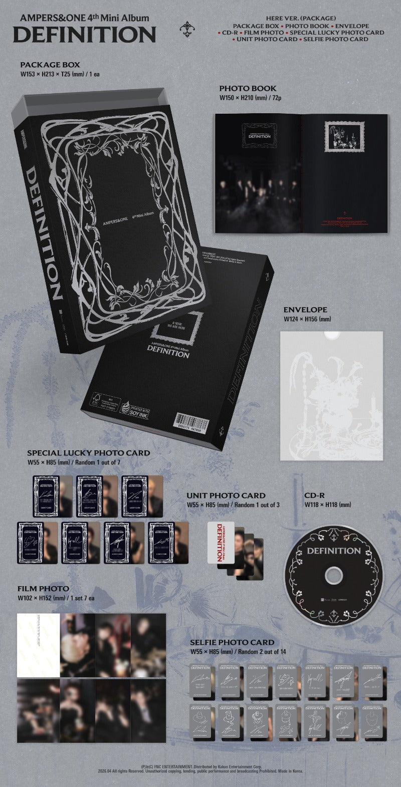 PRE-ORDER: AMPERS&ONE 4th Mini Album - DEFINITION (HERE Ver.)