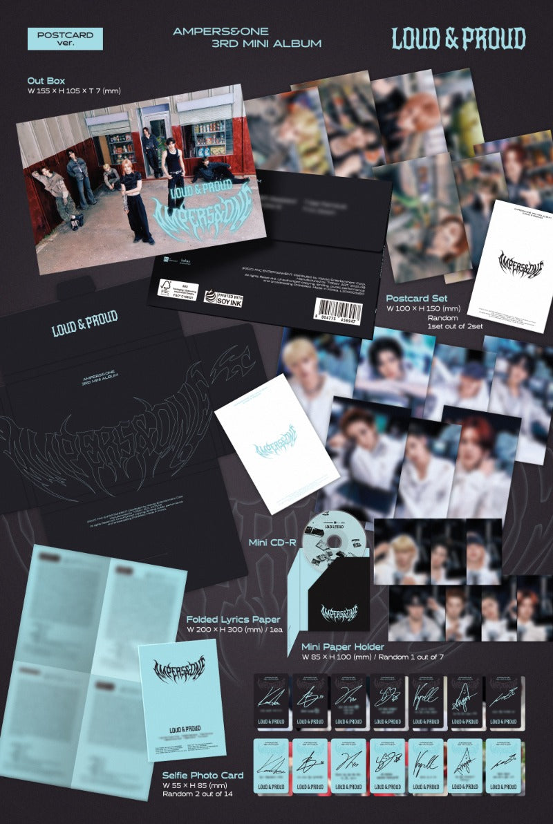 AMPERS&ONE 3rd Mini Album – LOUD & PROUD (POSTCARD Ver.)