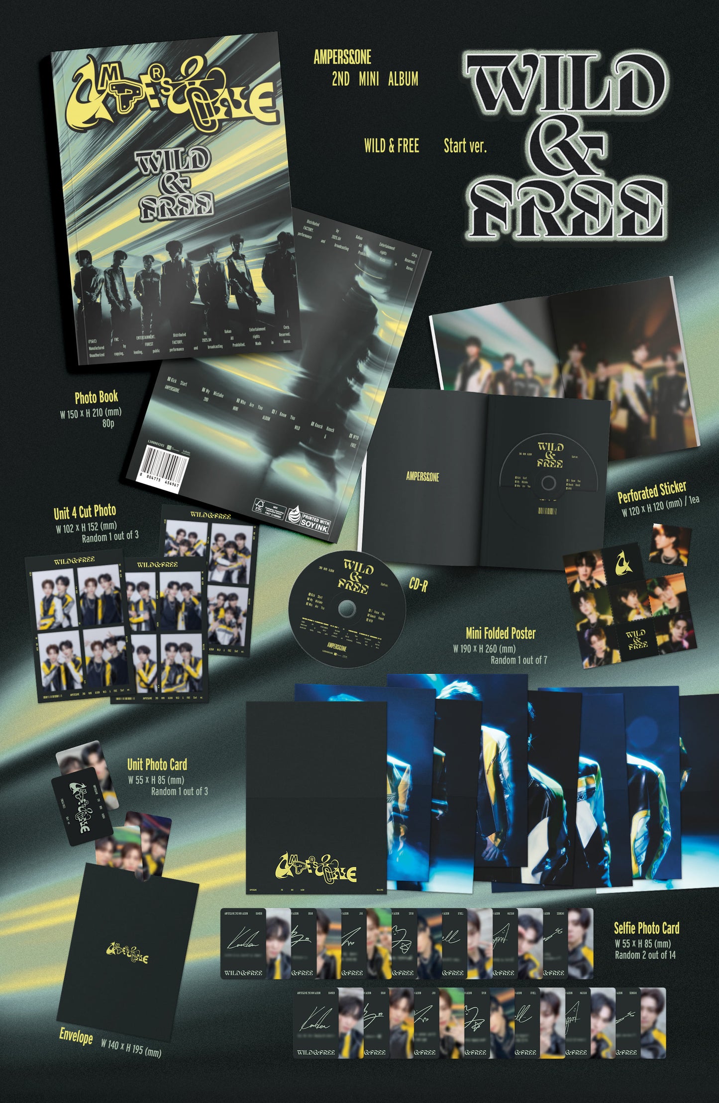 AMPERS&ONE 2nd Mini Album – WILD & FREE (Start Ver.)