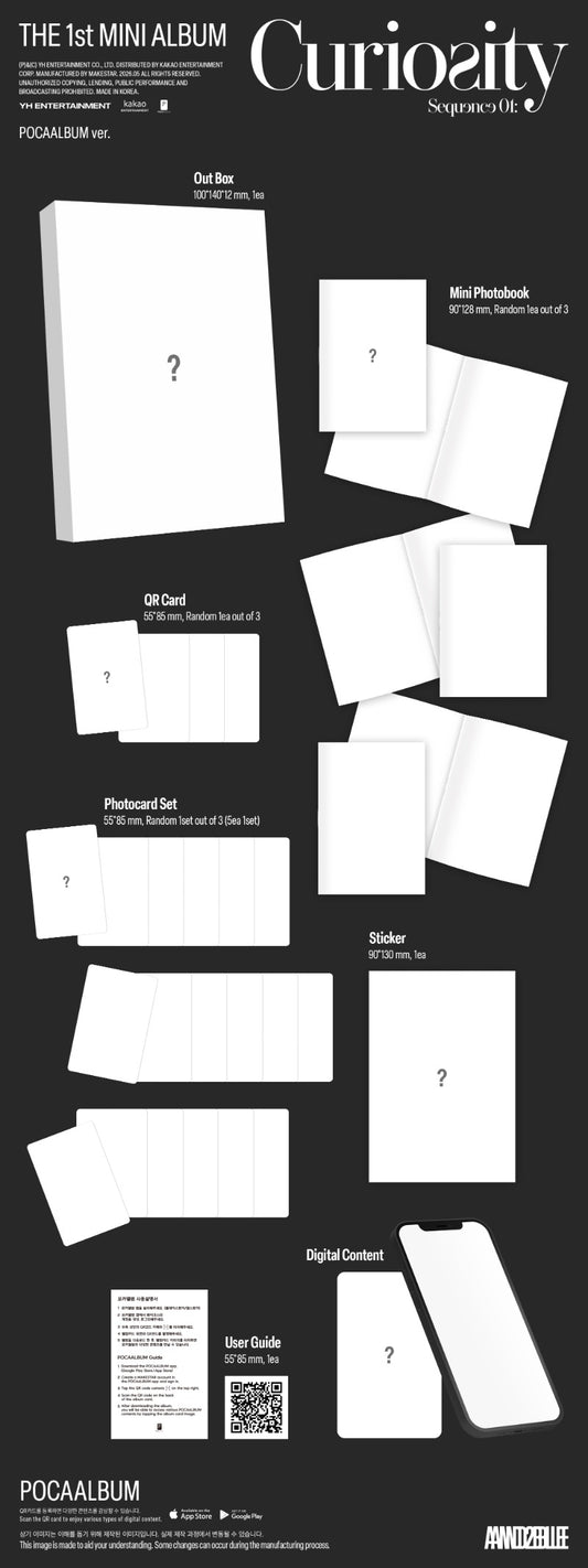 PRE-ORDER: AND2BLE 1st Mini Album - Sequence 01: Curiosity (POCA Album Ver.)