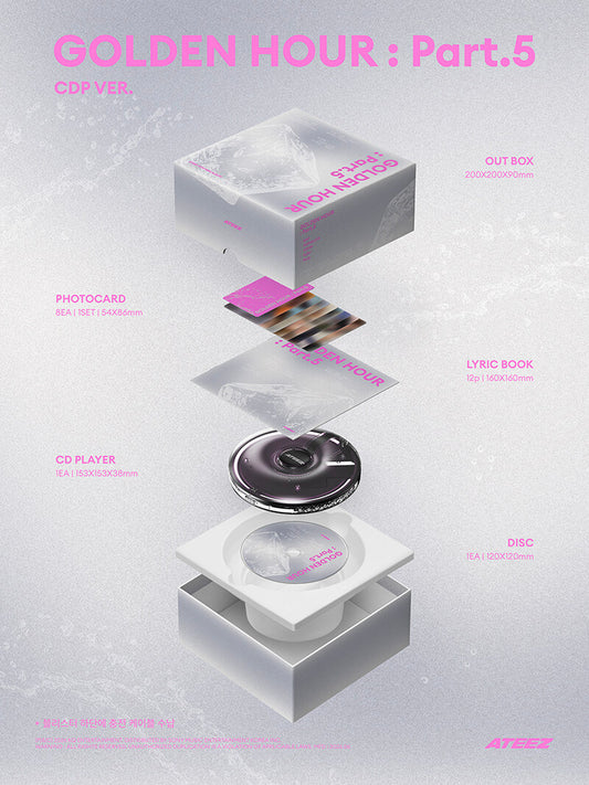PRE-ORDER: ATEEZ 14th Mini Album - GOLDEN HOUR : Part.5 (CDP Ver.)