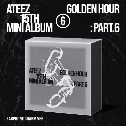 PRE-ORDER: ATEEZ 15th Mini Album - GOLDEN HOUR : Part.6 (Earphone Charm Ver.)