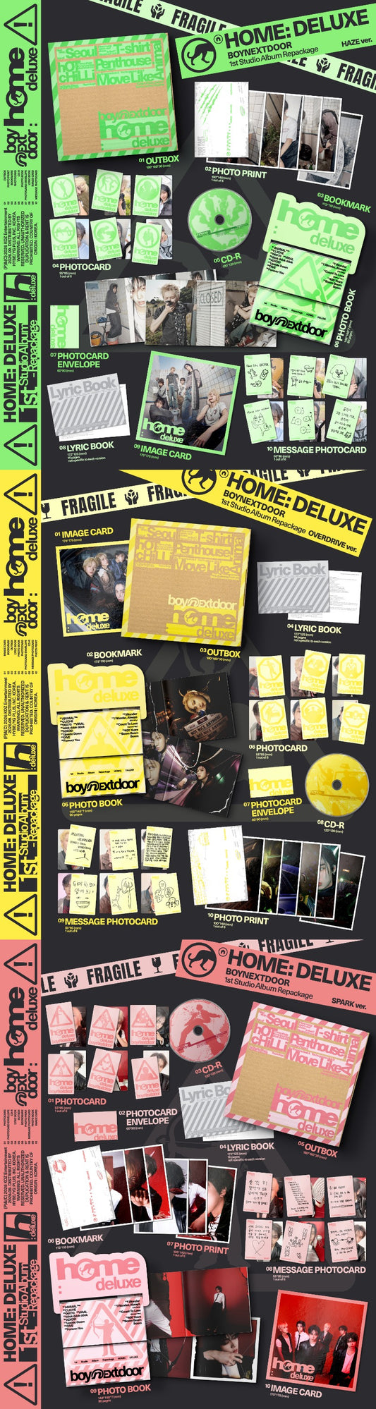 PRE-ORDER: BOYNEXTDOOR 1st Studio Album Repackage - HOME: DELUXE (Random)