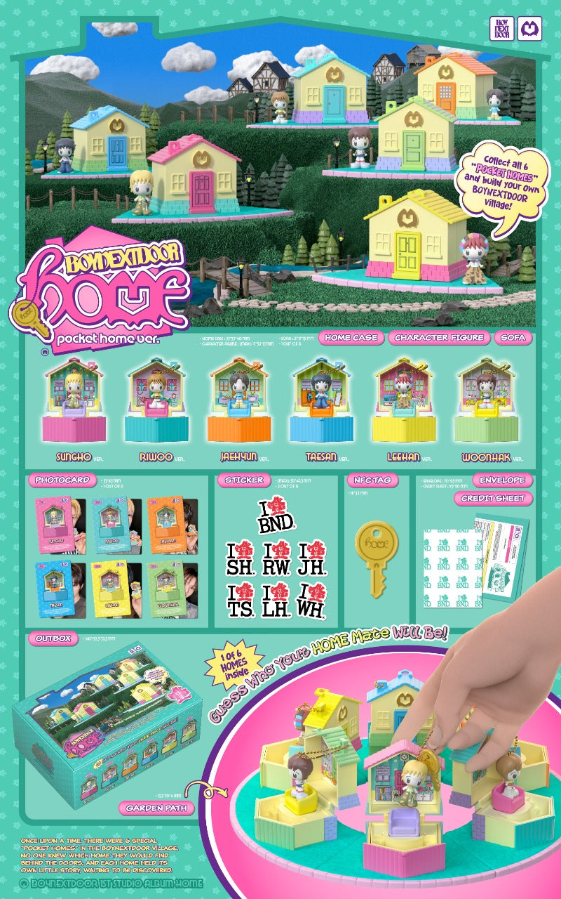 BOYNEXTDOOR 1st Studio Album - HOME (Pocket Home Ver.) (Random)