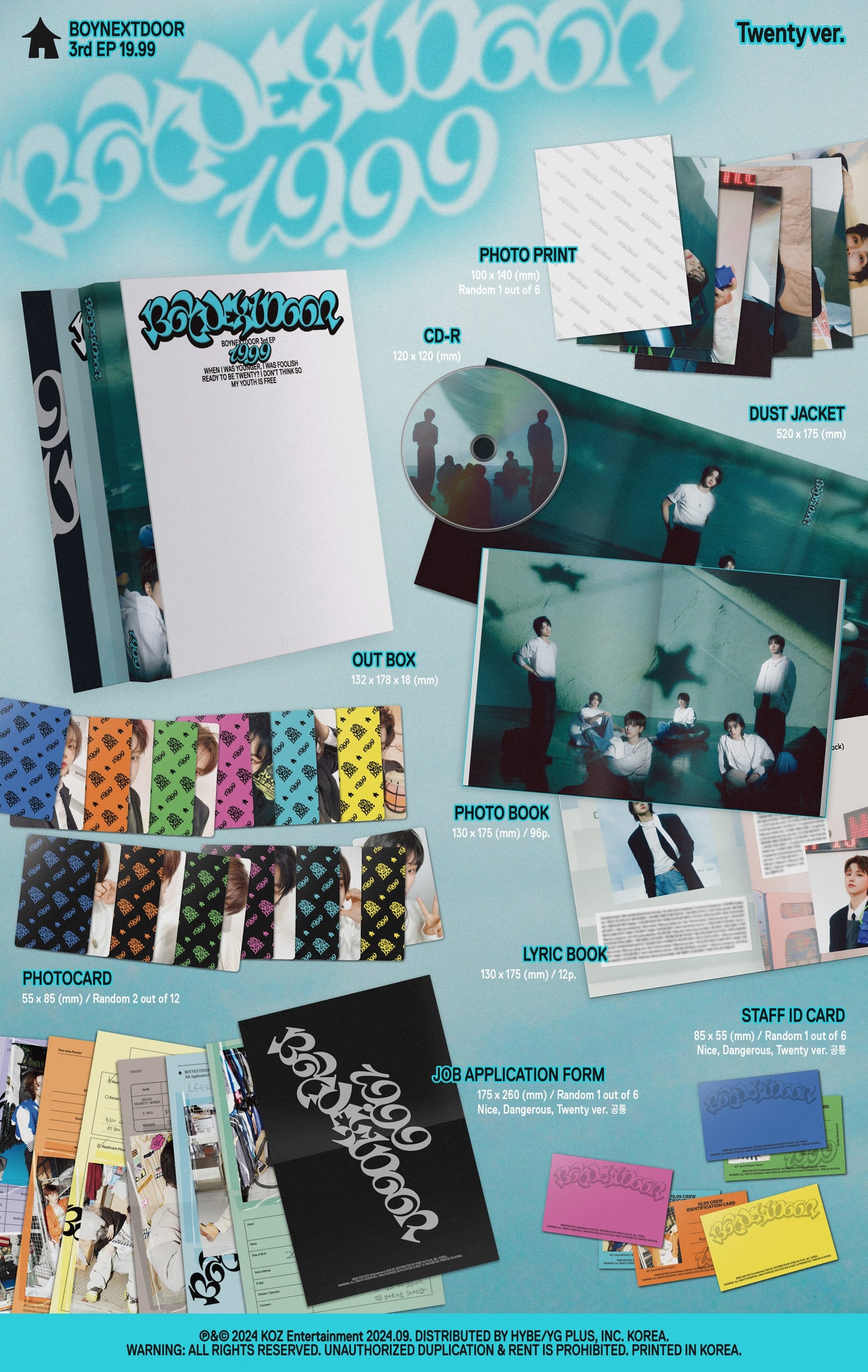 BOYNEXTDOOR 3rd EP – 19.99 (Random)
