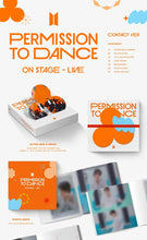 Load image into Gallery viewer, BTS – PERMISSION TO DANCE ON STAGE (LIVE) (2 Version Set) + PERMISSION TO DANCE – SEOUL (DIGITAL CODE) (Weverse Gift)