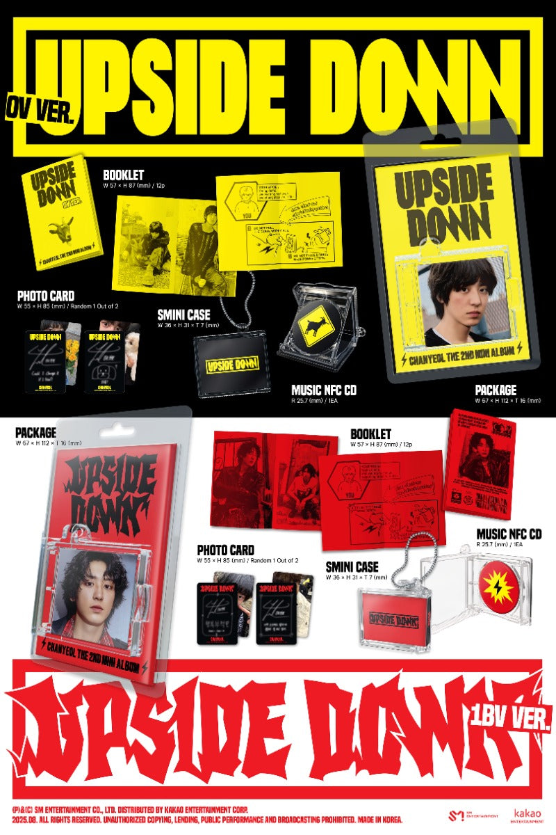 CHANYEOL (EXO) The 2nd Mini Album – Upside Down (SMini Ver.) (Random)
