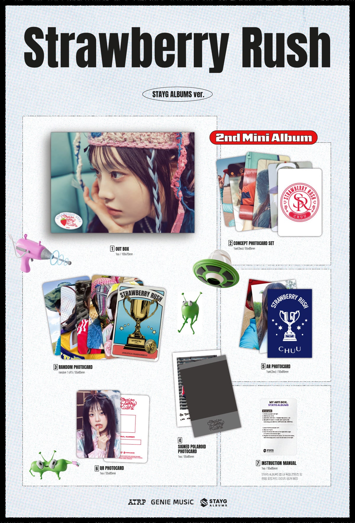 CHUU 2ND MINI ALBUM – Strawberry Rush (STAYG ALBUM Ver.)