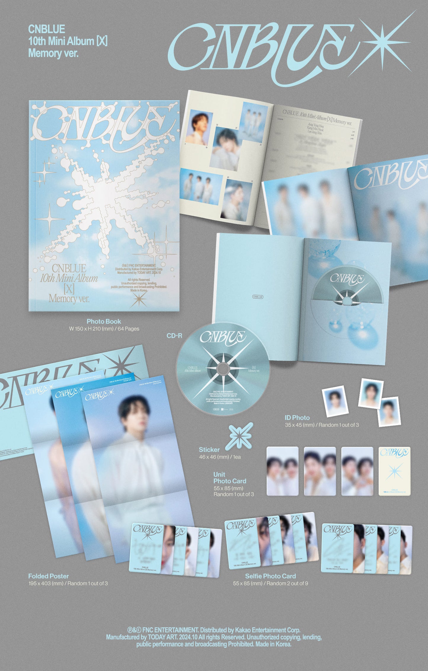 CNBLUE 10th Mini Album – X (Random)