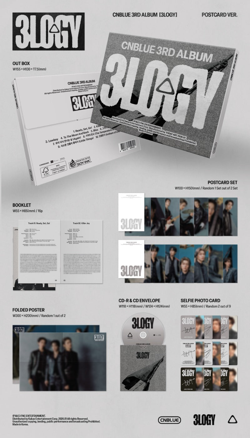 CNBLUE 3rd Album - 3LOGY (Postcard Ver.)