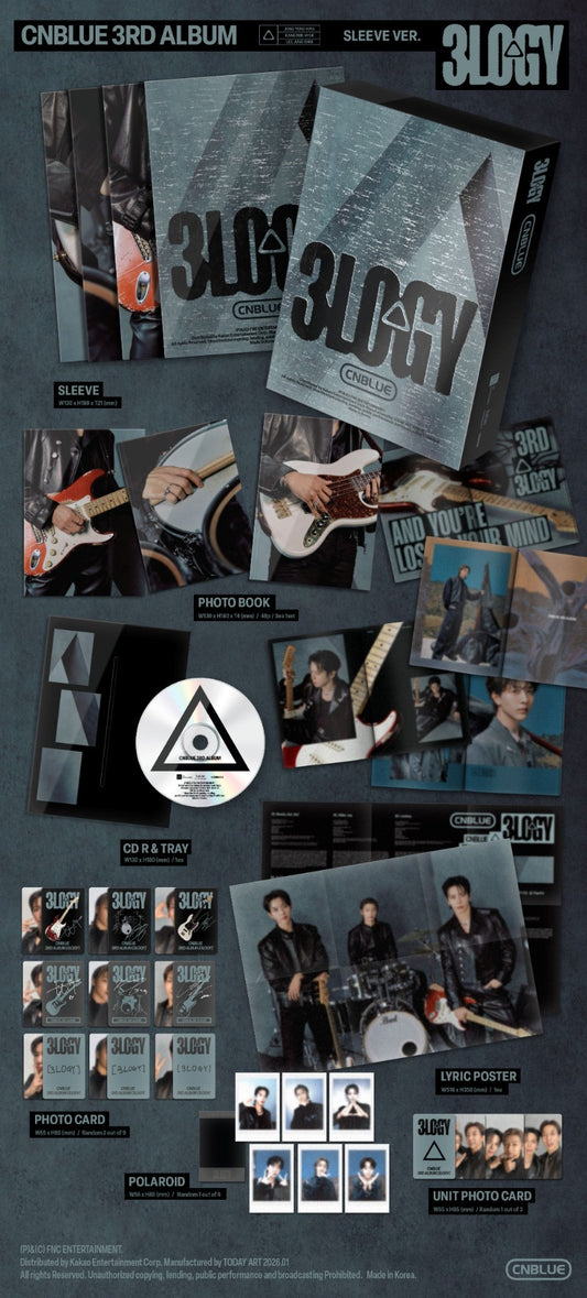 CNBLUE 3rd Album - 3LOGY (Sleeve Ver.)