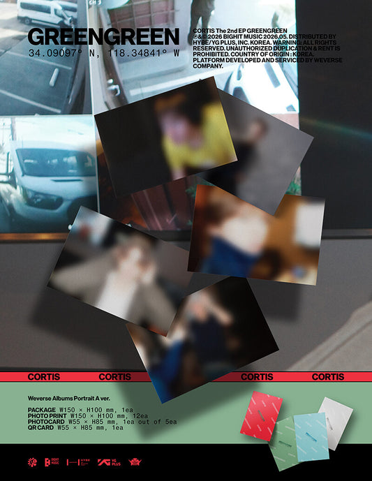 PRE-ORDER: CORTIS The 2nd EP Album - GREENGREEN (Weverse Albums Ver.) (Random)