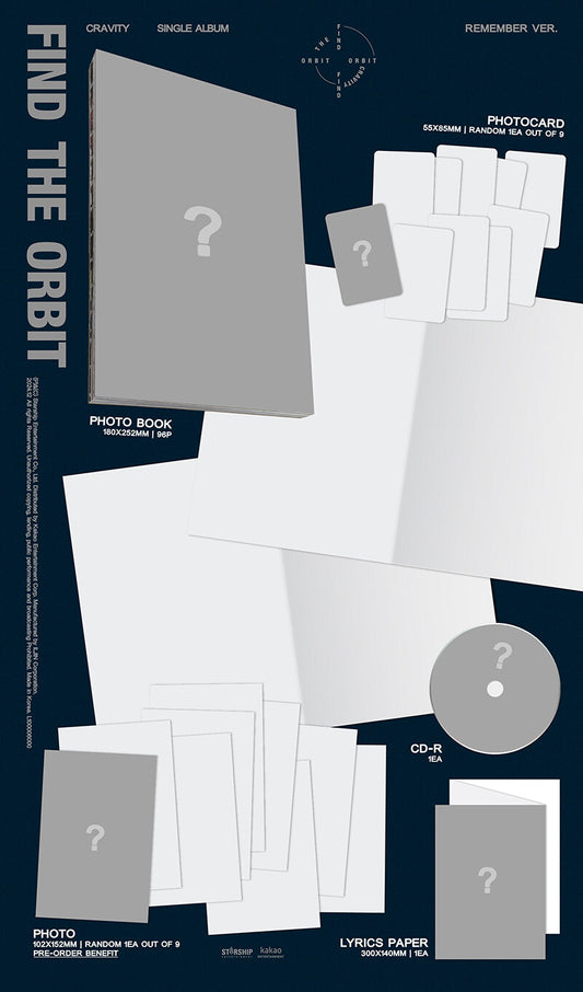CRAVITY Single Album – FIND THE ORBIT (REMEMBER Ver.)