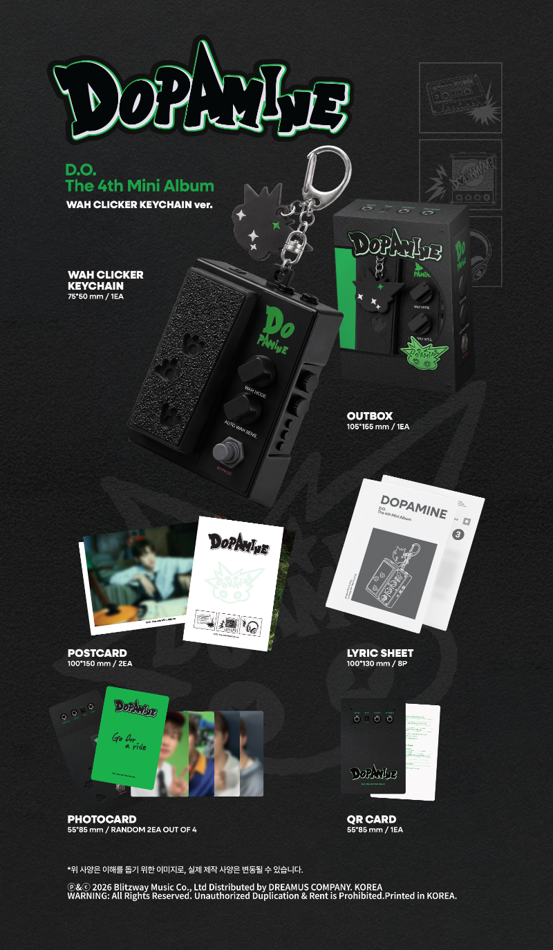 PRE-ORDER: D.O The 4th Mini Album - DOPAMINE (WAH CLICKER KEYCHAIN Ver.)