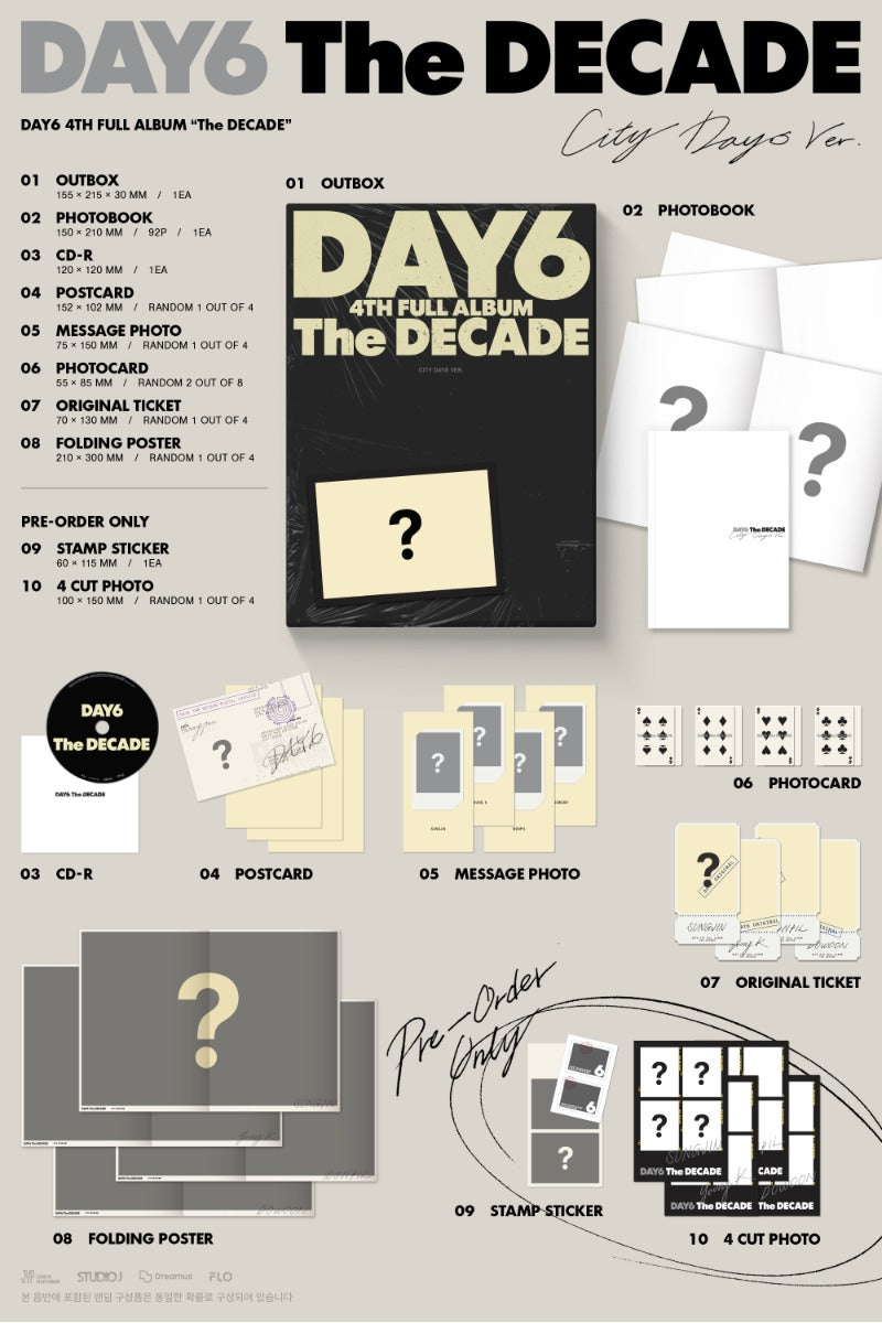 DAY6 4th Full Album - The DECADE (Random)