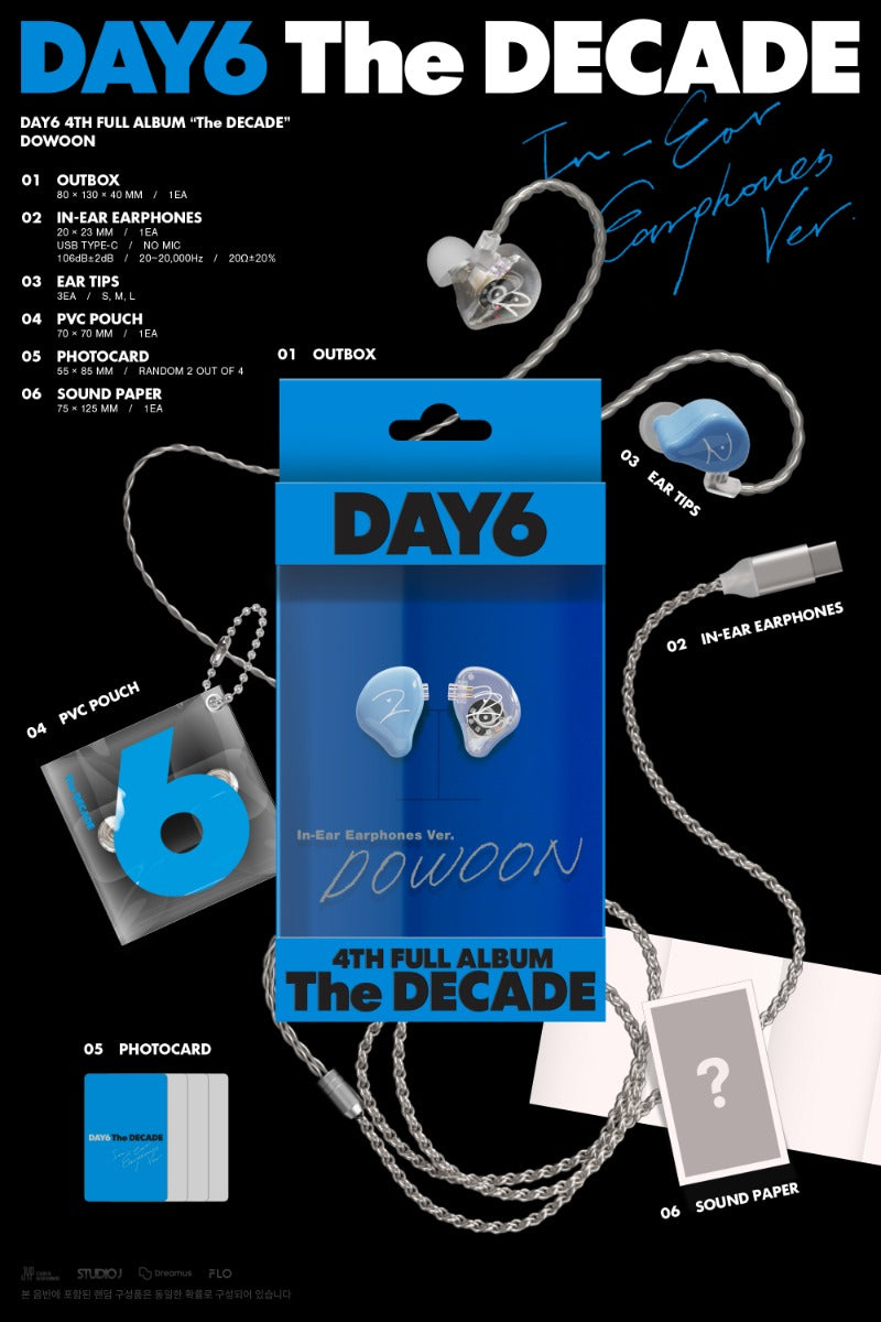 DAY6 4th Full Album - The DECADE (In-Ear Earphones Ver.) (Random)
