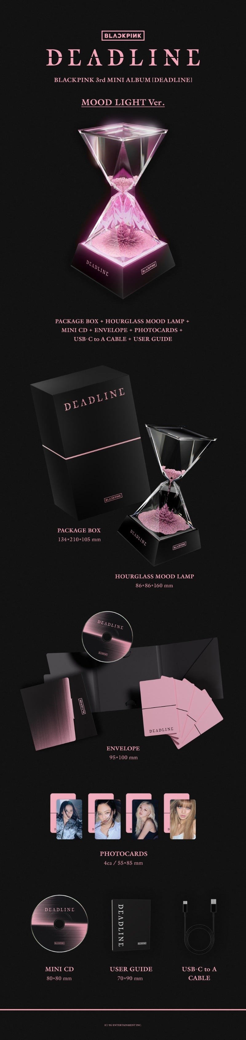 BLACKPINK 3rd Mini Album - DEADLINE (MOODLIGHT Ver.)