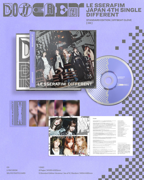 LE SSERAFIM 4th Single - DIFFERENT (Japanese Edition)
