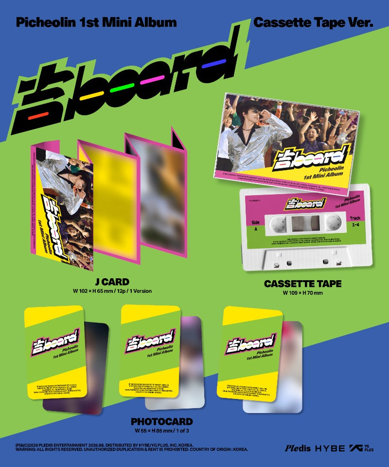 Picheolin (Dino) 1st Mini Album - 吉BOARD (Cassette Tape Ver.)
