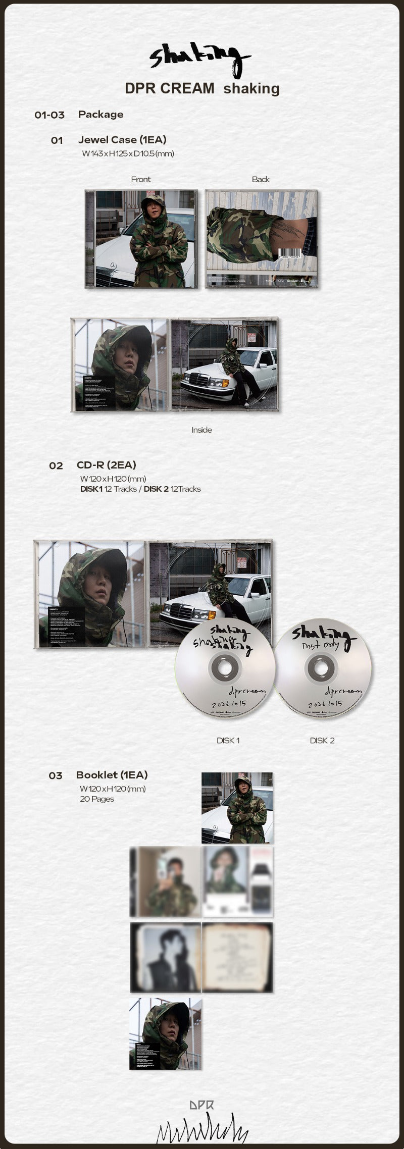 PRE-ORDER: DPR CREAM - shaking (CD Ver.)
