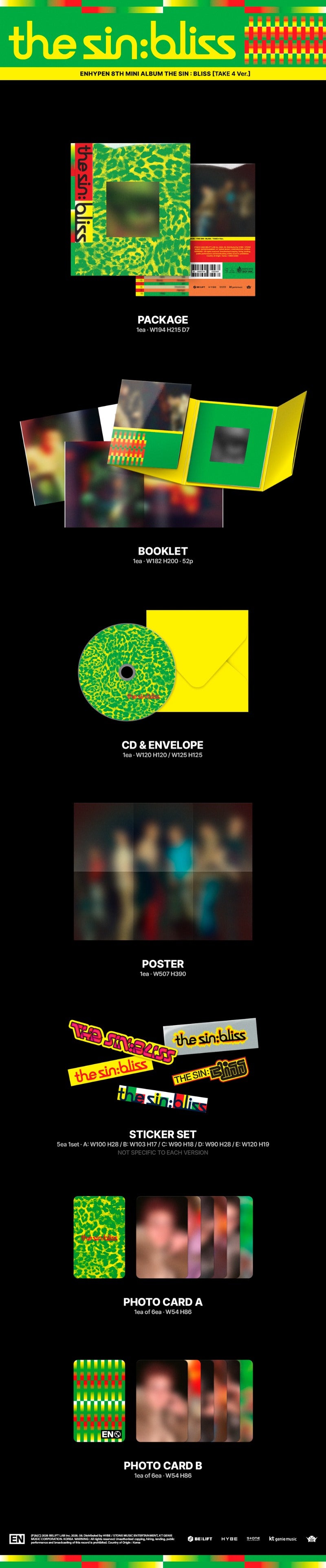 ENHYPEN 8th Mini Album - THE SIN : BLISS (Random)