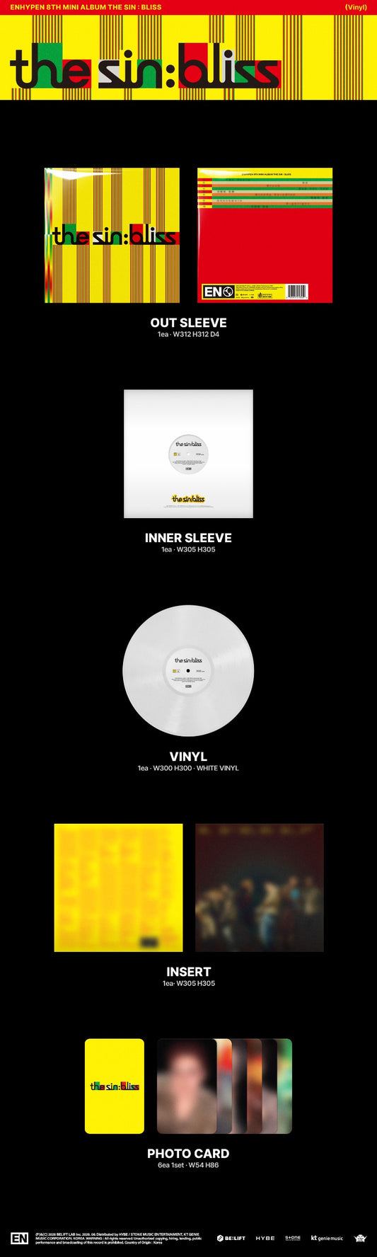 PRE-ORDER: ENHYPEN 8th Mini Album - THE SIN : BLISS (Vinyl)