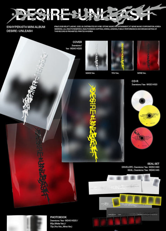 ENHYPEN 6th Mini Album – DESIRE : UNLEASH (Random)