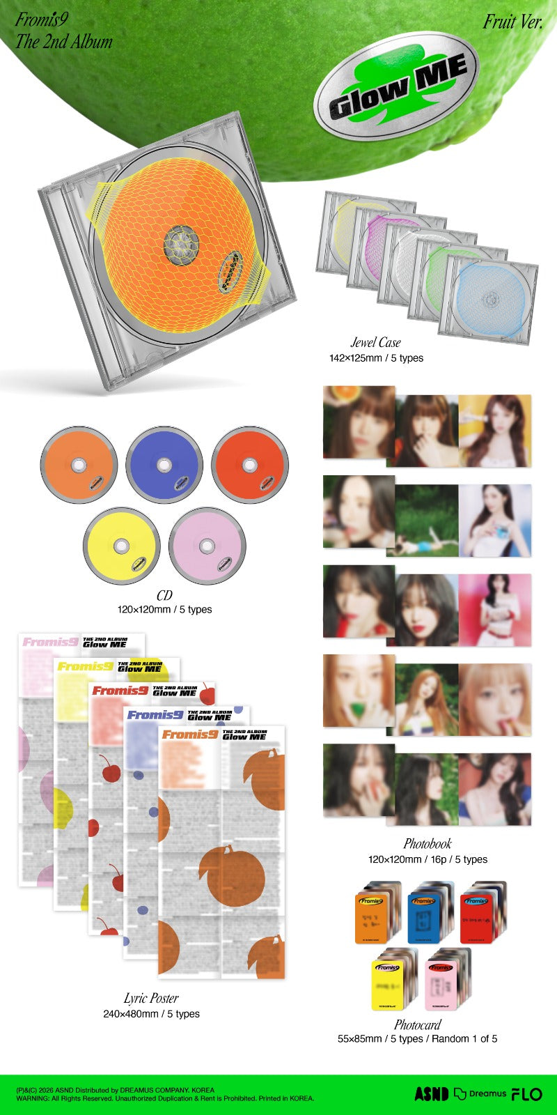 fromis_9 The 2nd Album - Glow ME (Fruit Ver.) (Random)