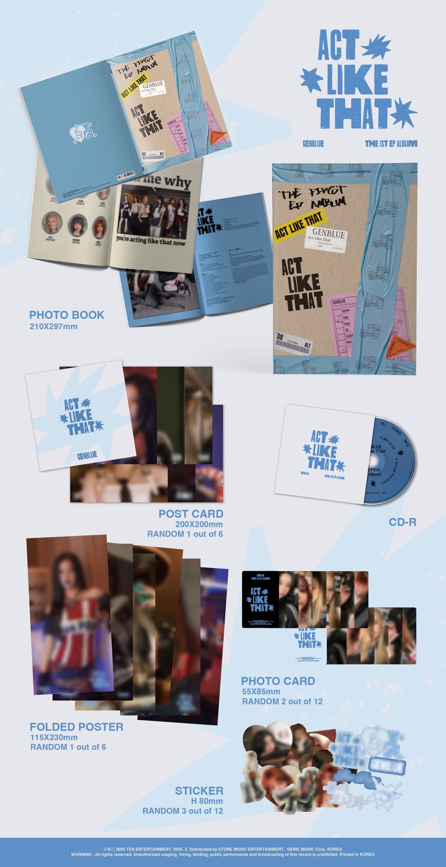 GENBLUE 1st EP Album – ACT LIKE THAT