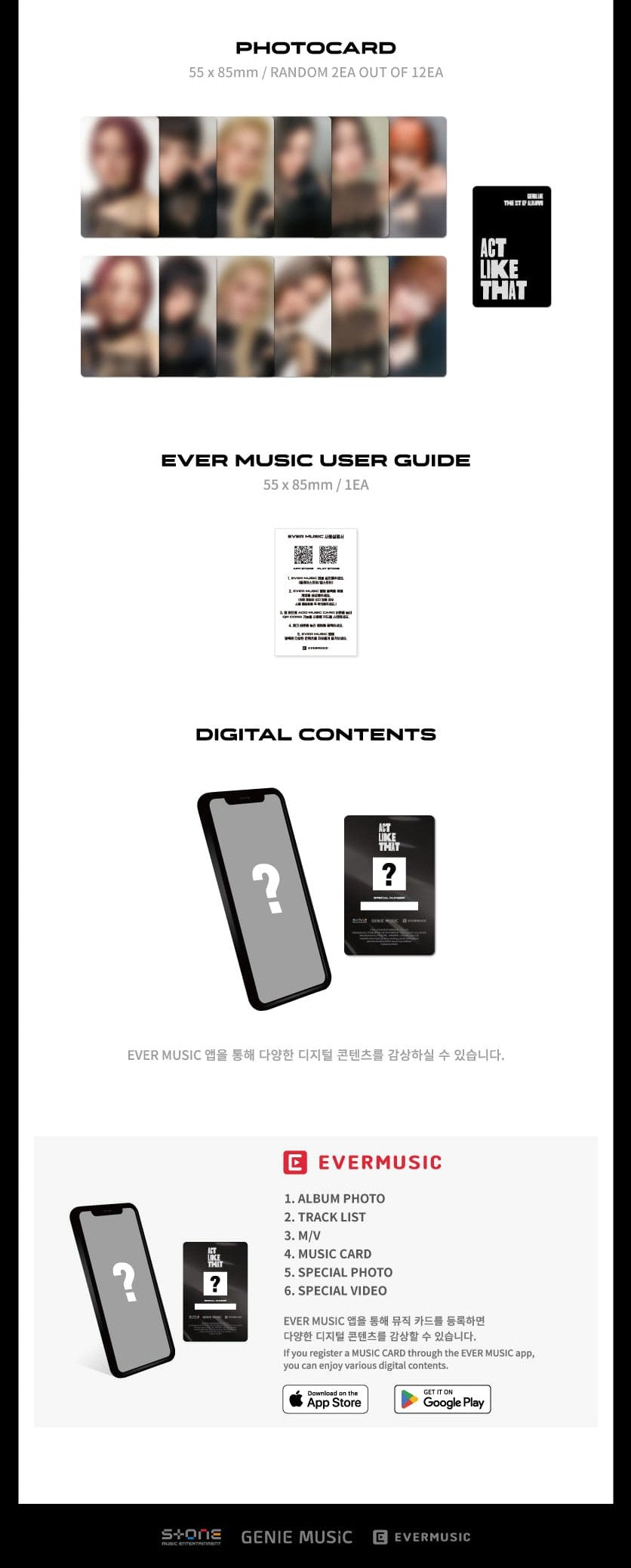 GENBLUE 1st EP Album – ACT LIKE THAT (EVER MUSIC Ver.)